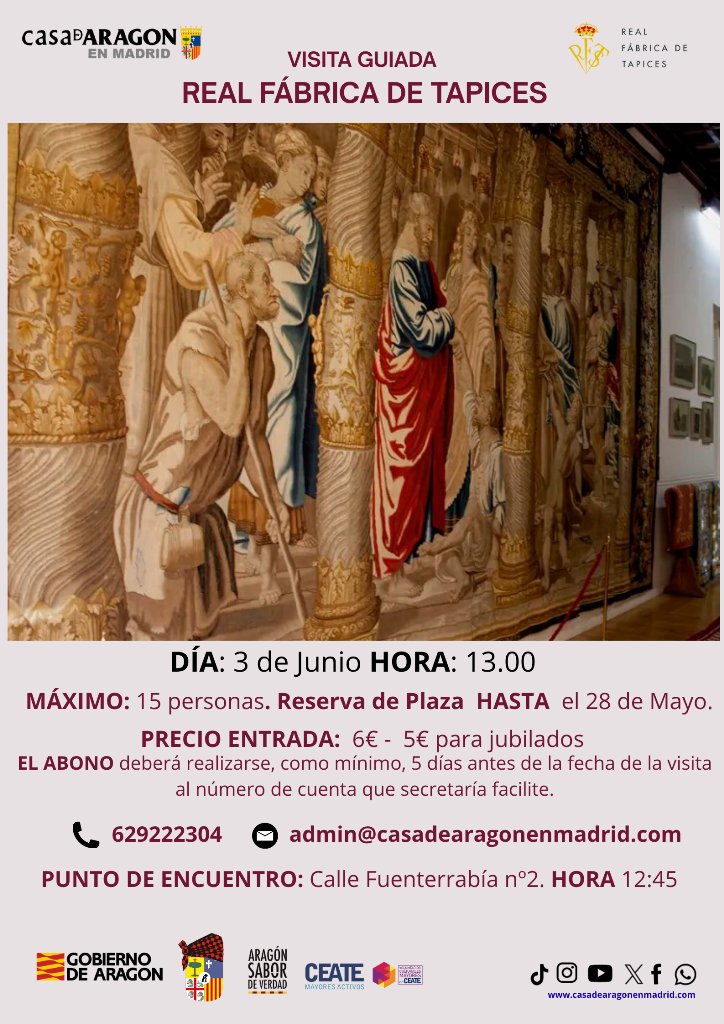 VISITA GUIADA R.F DE TAPICES
