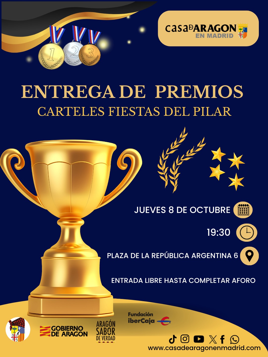 Entrega de premios de los carteles del día del Pilar